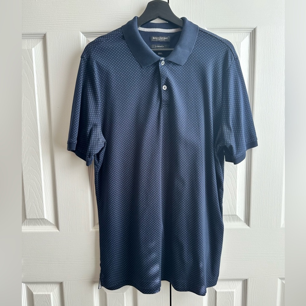 Banana Republic Blue Polo Shirt Classic Design